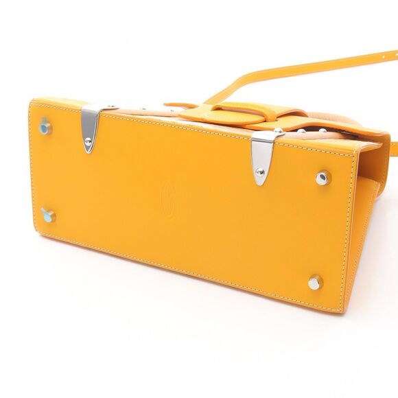 Goyard Handbag Saigon Pm Yellow Pvc Coated Canvas Leather Saigon Pm Ladies - Picture 5 of 10